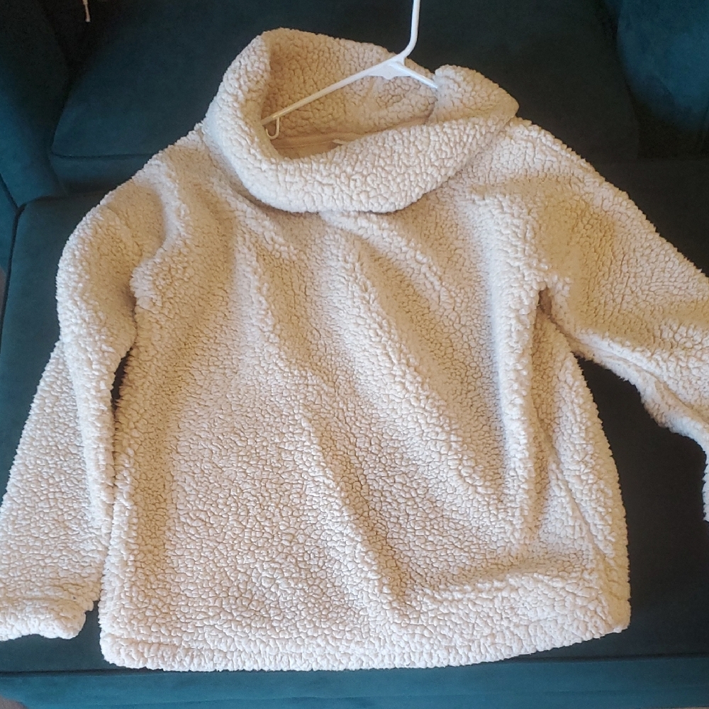 Cozy Beige Sherpa Sweater